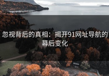 忽视背后的真相：揭开91网址导航的幕后变化